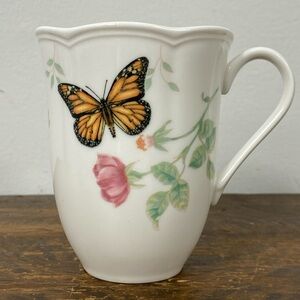 Lenox Butterfly meadows Monarch coffee/tea mug porcelain